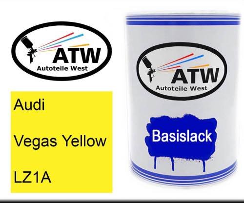 Audi, Vegas Yellow, LZ1A: 500ml Lackdose, von ATW Autoteile West.